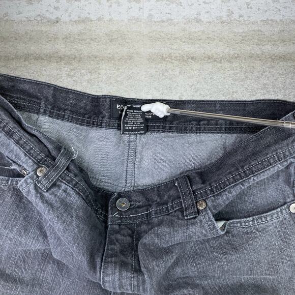 Vintage Y2K Ecko Skater Jeans 36x30 Baggy Wide Leg Smoke Black Wash Embroidered - Picture 5 of 5